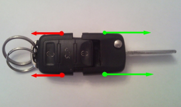 Инструкция по разбору ключа «Фольксваген Пассат Б6»